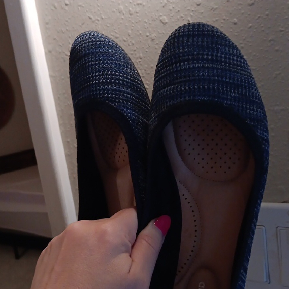 Lands' End Navy Women's Flats